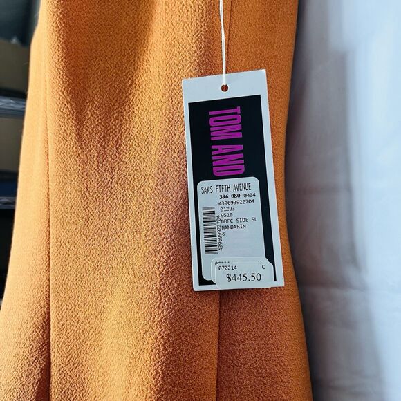 tom and linda platt dress Maderine Size 8 Shift Dress Lined NWT Front Slit - Picture 6 of 12